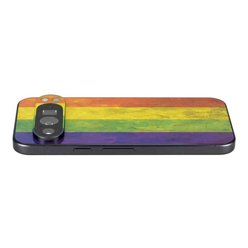 Distressed Rainbow Flag Pixel 9 Pro XL Skin